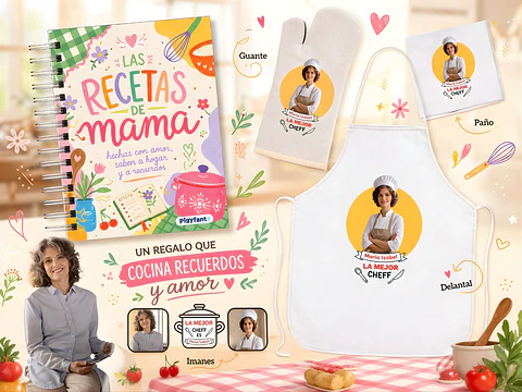 👩‍🍳 Pack "Mamá Chef" Personalizado: ¡Convierte su Pasión en una Obra de Arte! 💖