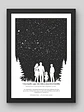 ✨ Cuadro Familia bajo las Estrellas: Un Regalo Eterno 🌌 - Miniatura 1