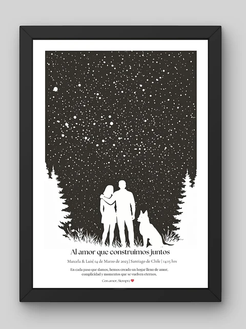 ✨ Cuadro Nuestro Cielo Especial: El Cuadro de tu Historia de Amor 💖