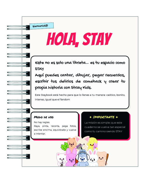  Staybook Stray Kids: Tu Diario de Actividades 100% STAY 🌟✨ 3