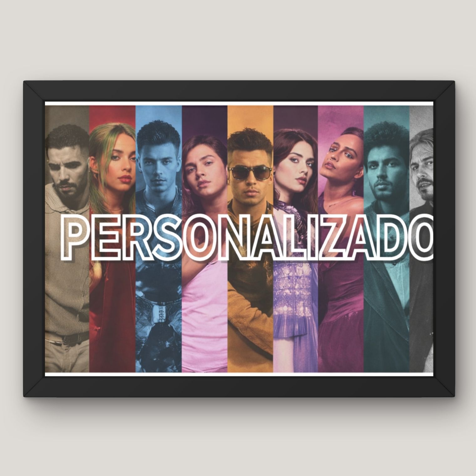 Cuadro Collage Personalizado: Tu Nombre con la Esencia de tu Artista Favorito  13