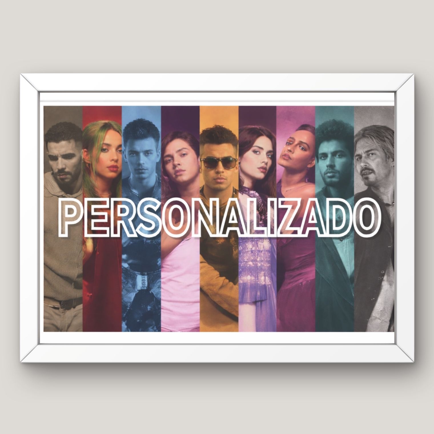 Cuadro Collage Personalizado: Tu Nombre con la Esencia de tu Artista Favorito  14