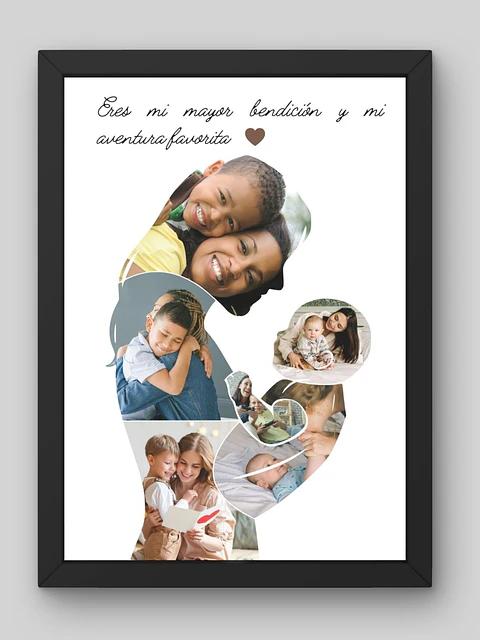 ✨ Cuadro Mosaico "Siempre seré tu Hogar": El Refugio de nuestro Amor 👩‍👦💖