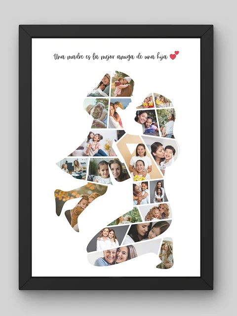 ✨ Cuadro Mosaico "Madre e Hija": El Reflejo de nuestra Amistad Eterna 👩‍👧💖