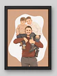 Cuadro Ilustración Personalizada Digital para Papá - Miniatura 5
