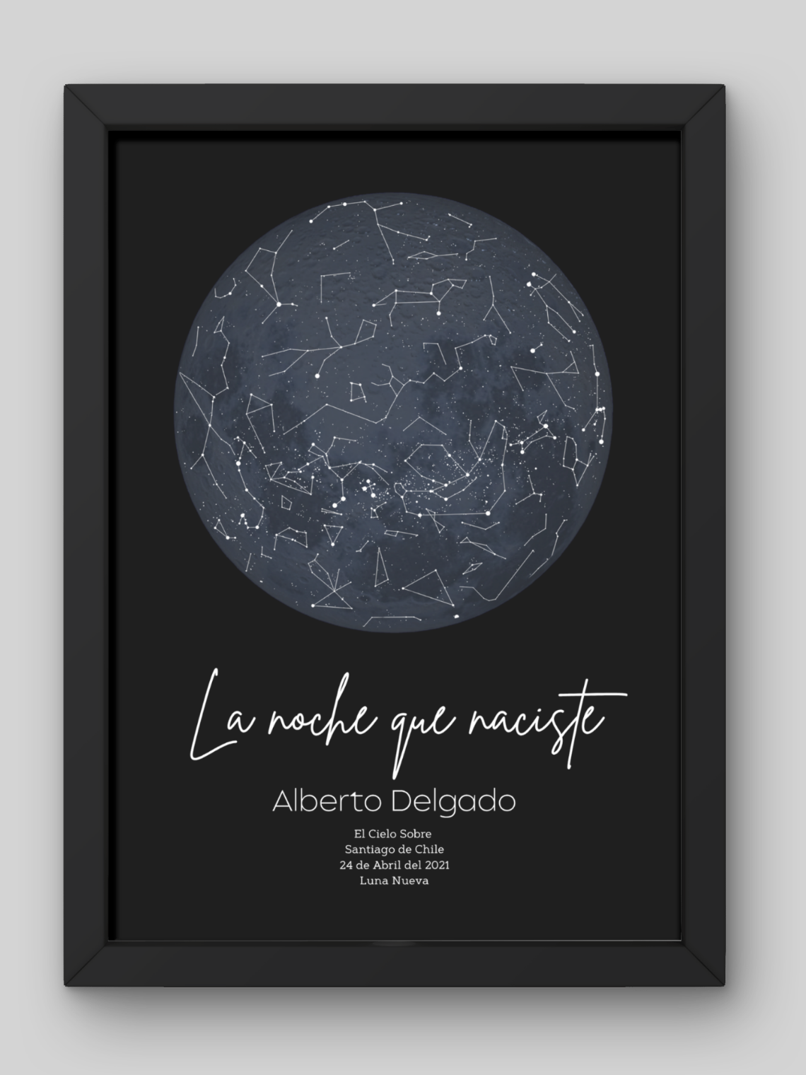  Mapa Estelar Personalizado Fase Lunar 2