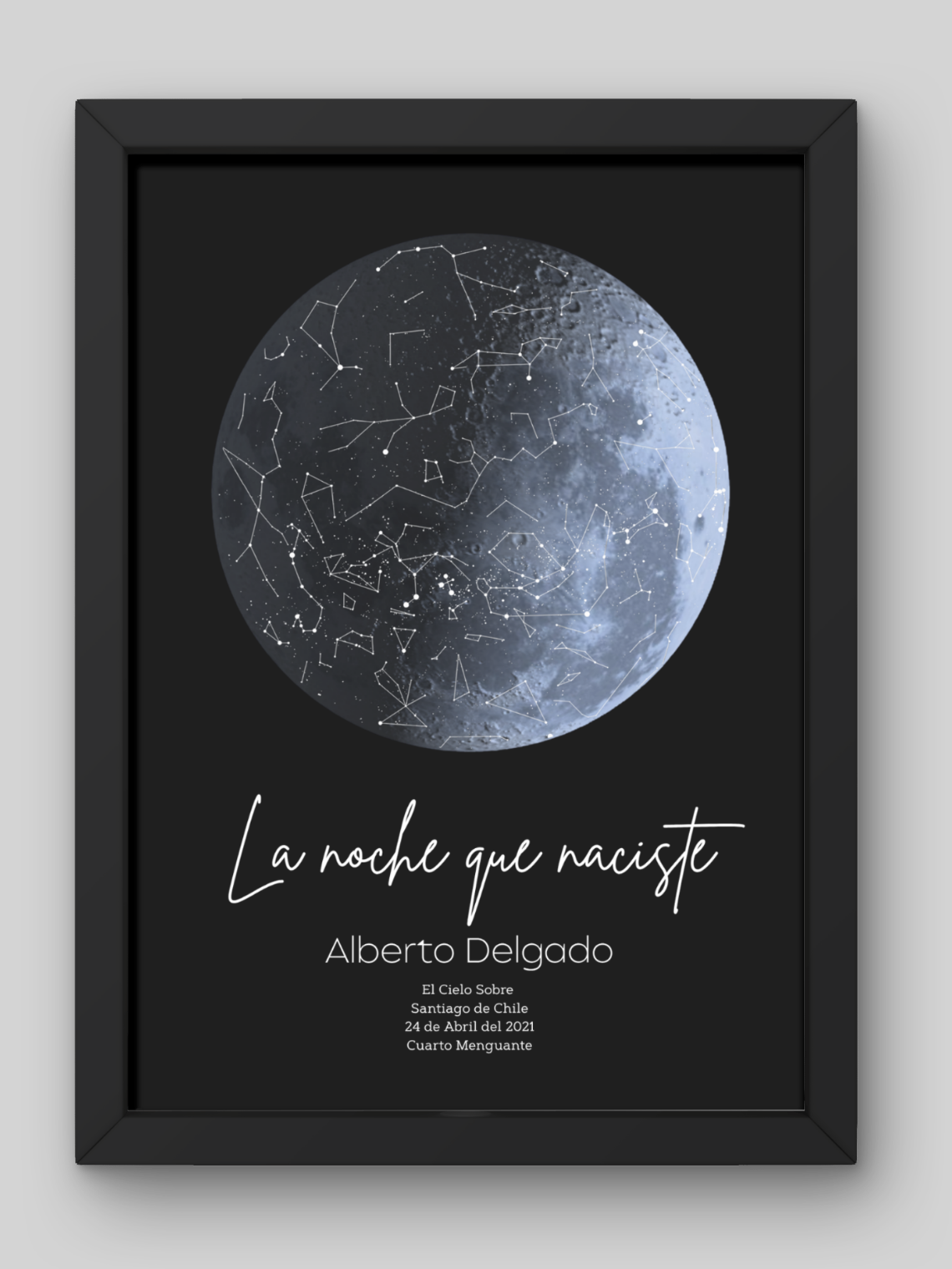  Mapa Estelar Personalizado Fase Lunar 1