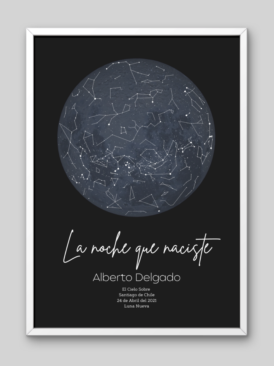  Mapa Estelar Personalizado Fase Lunar 4