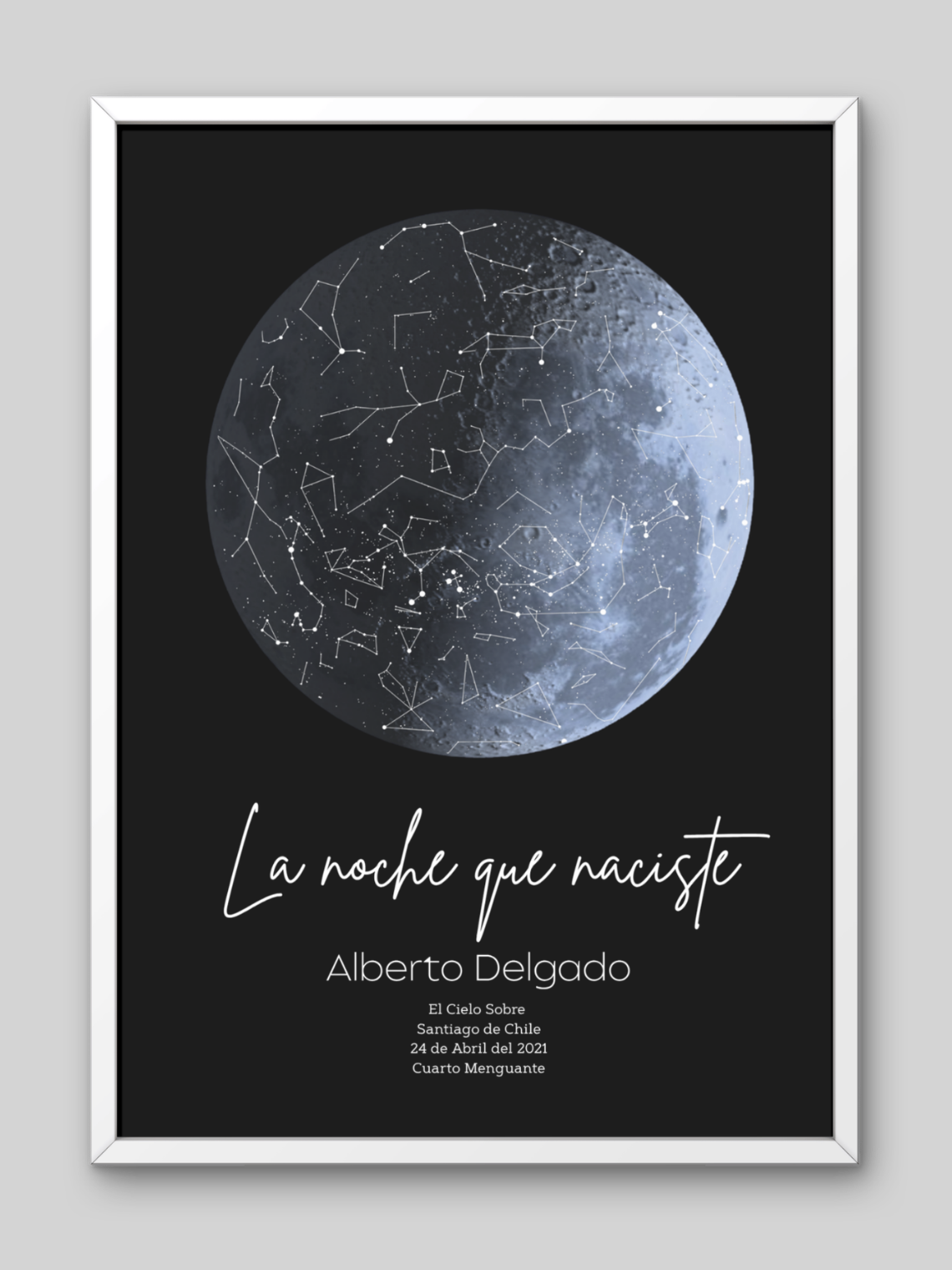  Mapa Estelar Personalizado Fase Lunar 6
