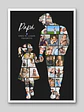 Cuadro Mosaico Personalizado Silueta Papá Lugar Favorito - Miniatura 2