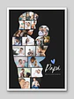 Cuadro Mosaico Personalizado Silueta de Papá y Bebé - Miniatura 2