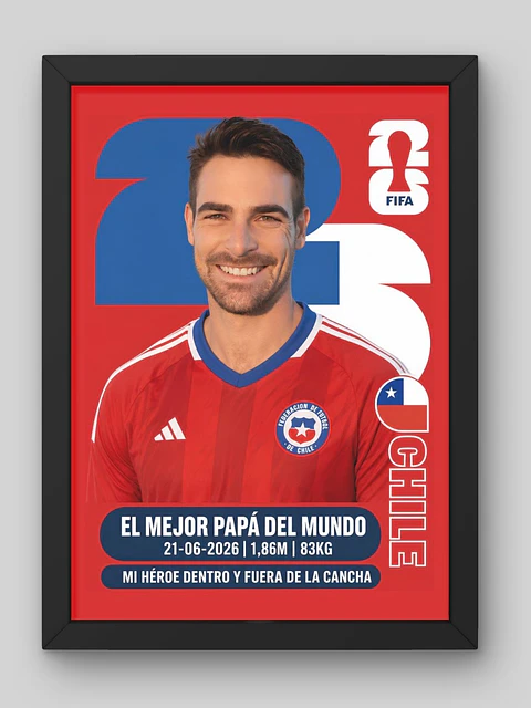 Cuadro  Personalizado Lámina Mundial 2026 