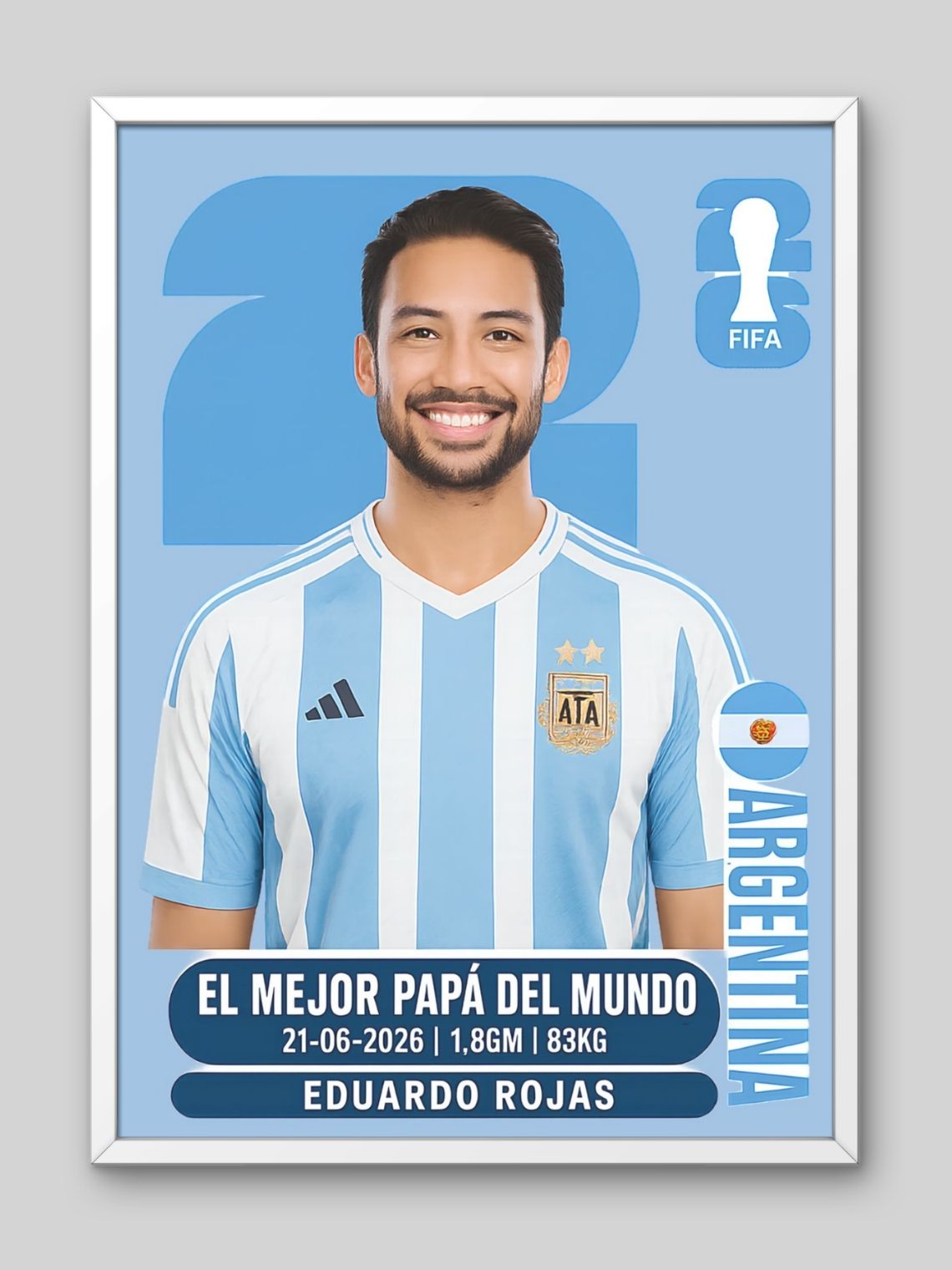 Cuadro  Personalizado Lámina Mundial 2026  2