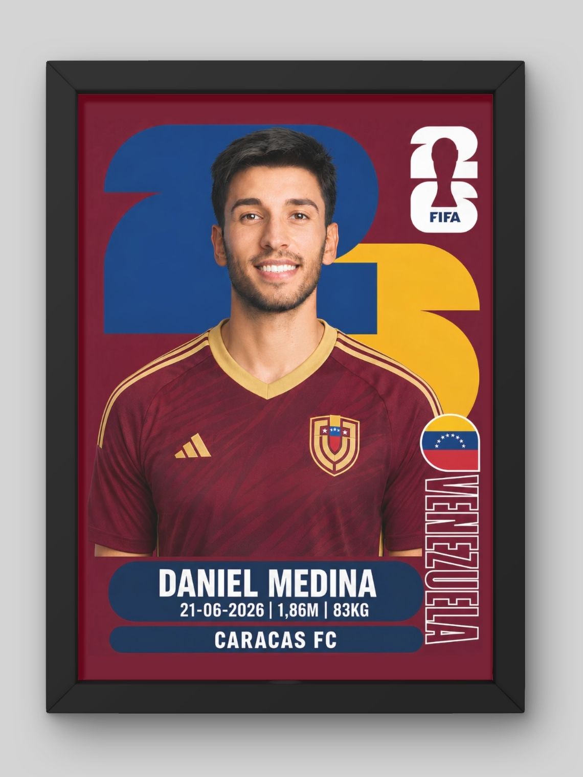 Cuadro  Personalizado Lámina Mundial 2026  3