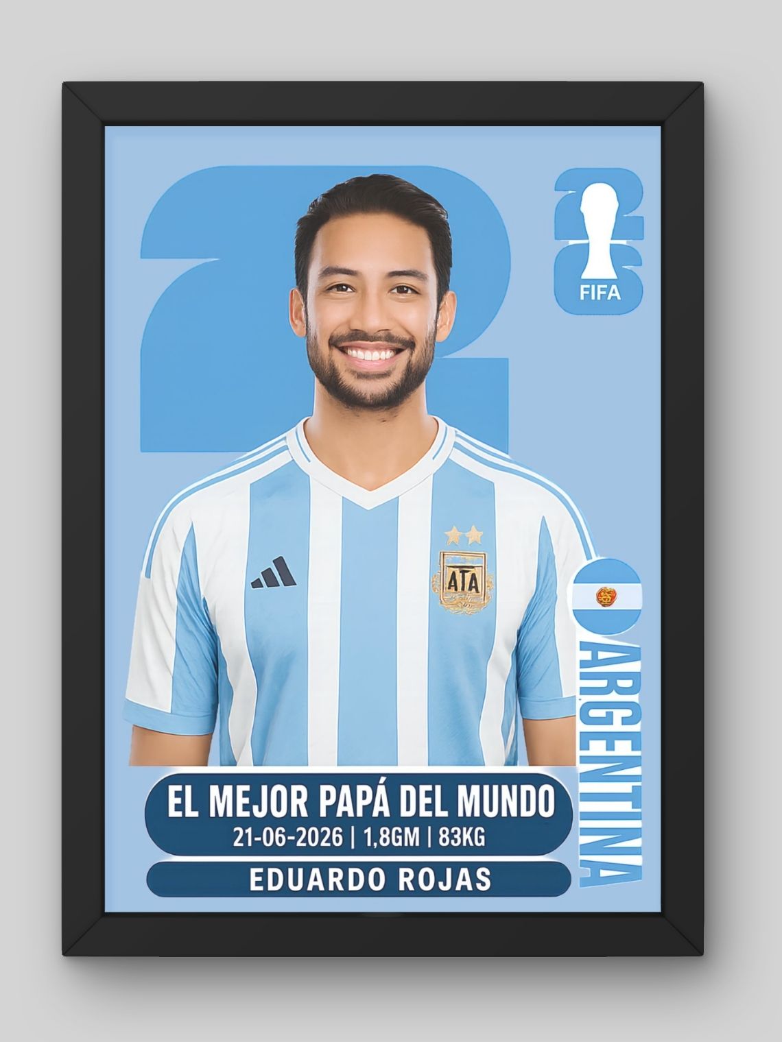 Cuadro  Personalizado Lámina Mundial 2026  6