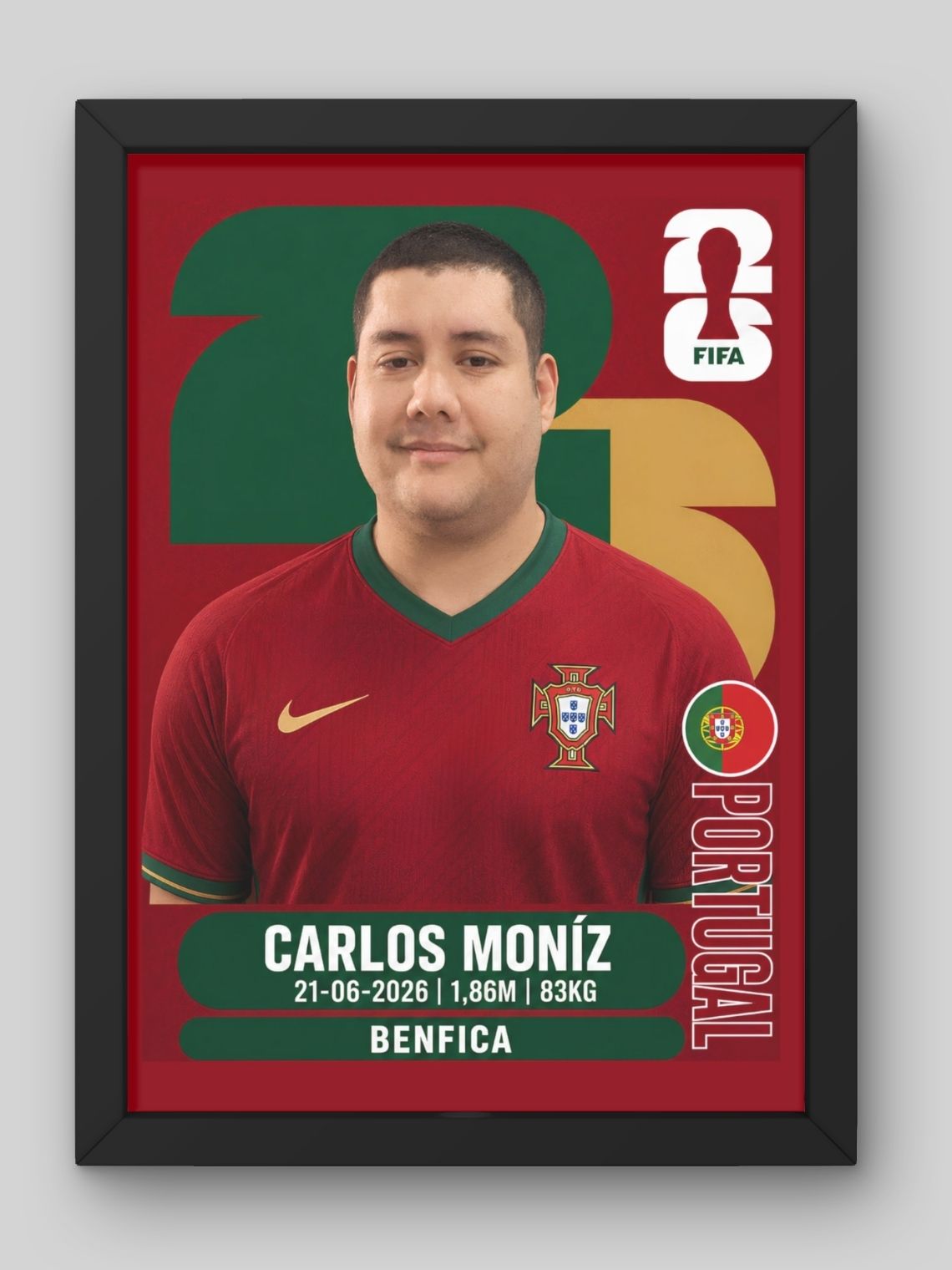 Cuadro  Personalizado Lámina Mundial 2026  8