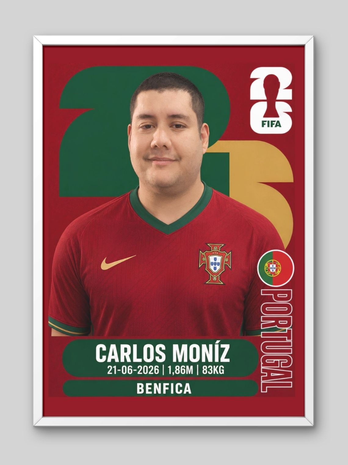 Cuadro  Personalizado Lámina Mundial 2026  4