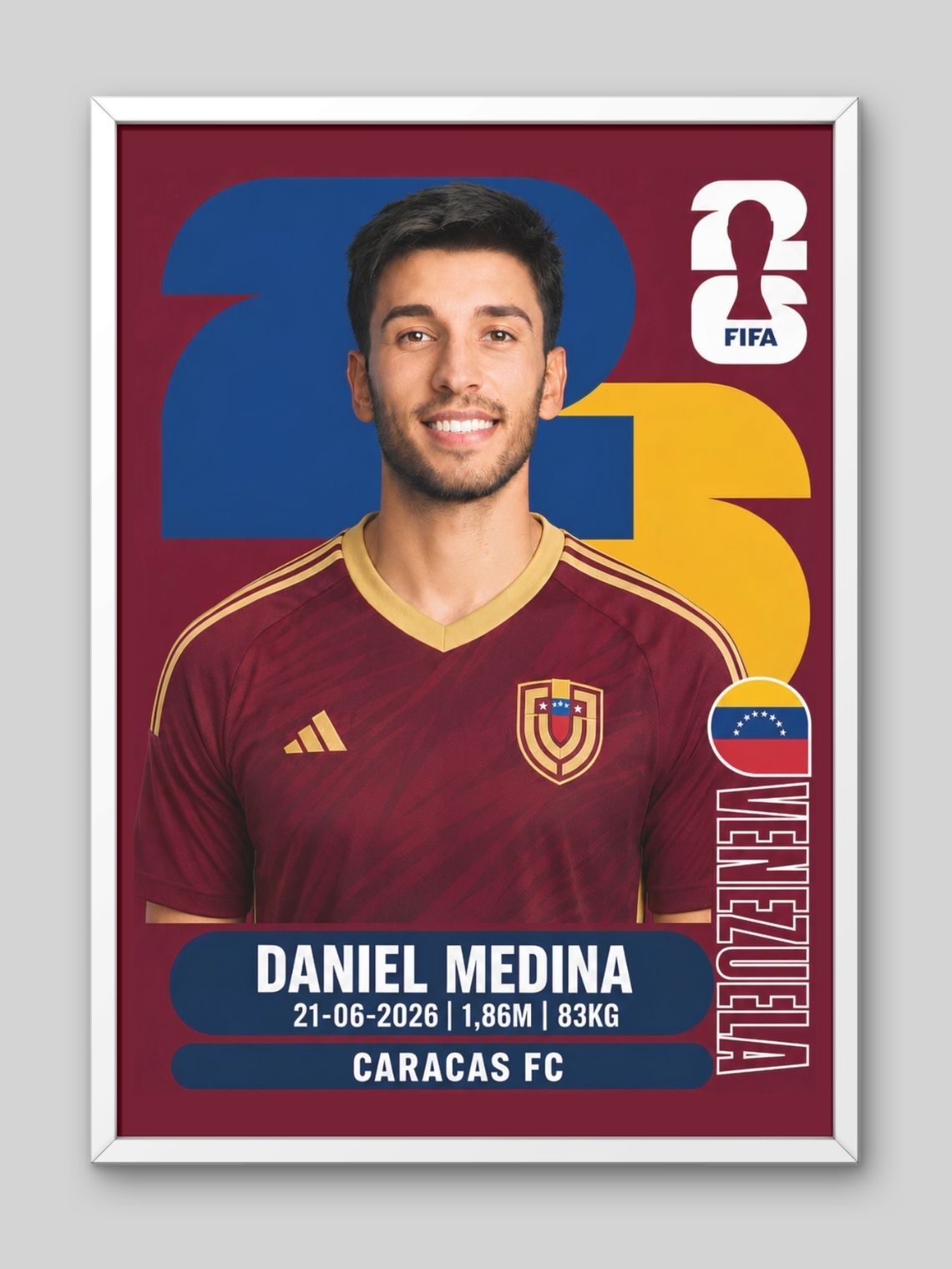 Cuadro  Personalizado Lámina Mundial 2026  7