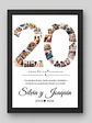 Cuadro Collage Personalizado 20 Años Aniversario - Miniatura 1