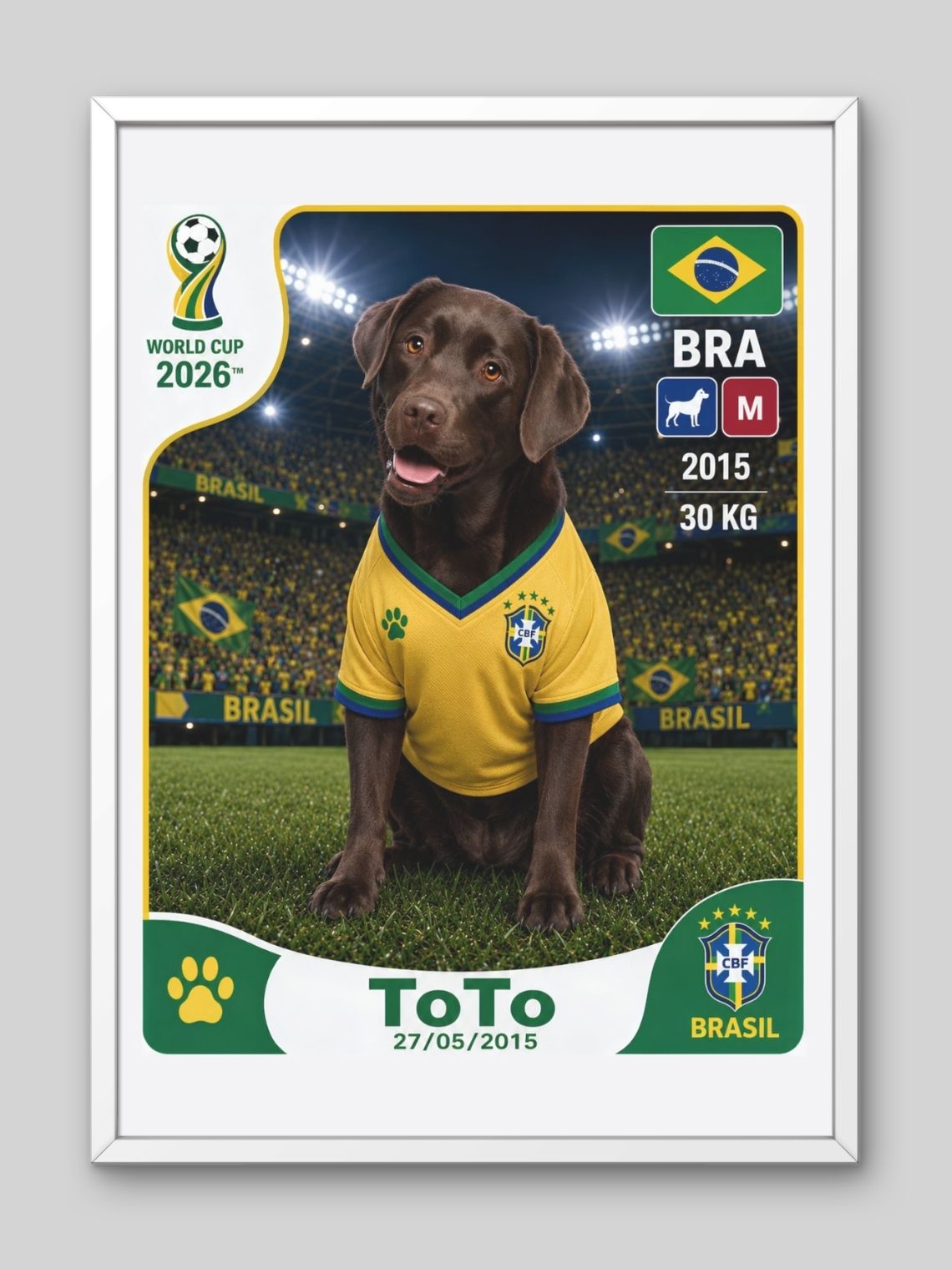 Cuadro Personalizado Lámina Mascota Mundialera 2026 8