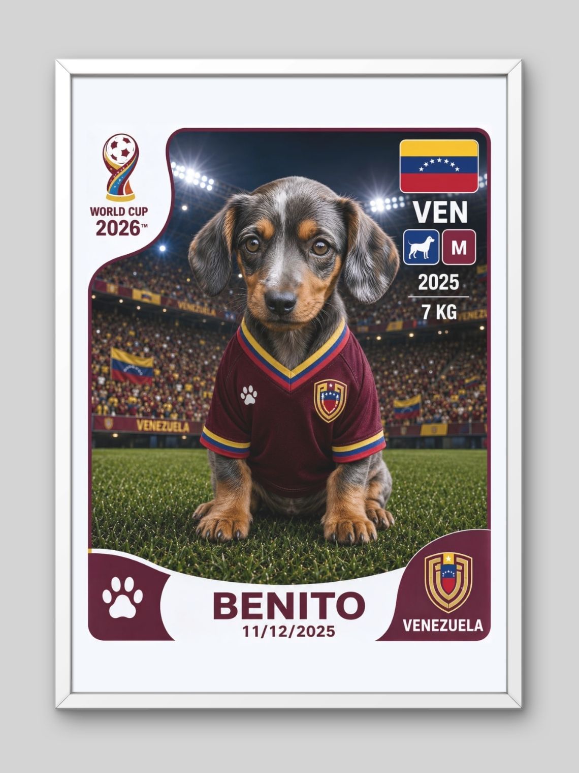Cuadro Personalizado Lámina Mascota Mundialera 2026 4