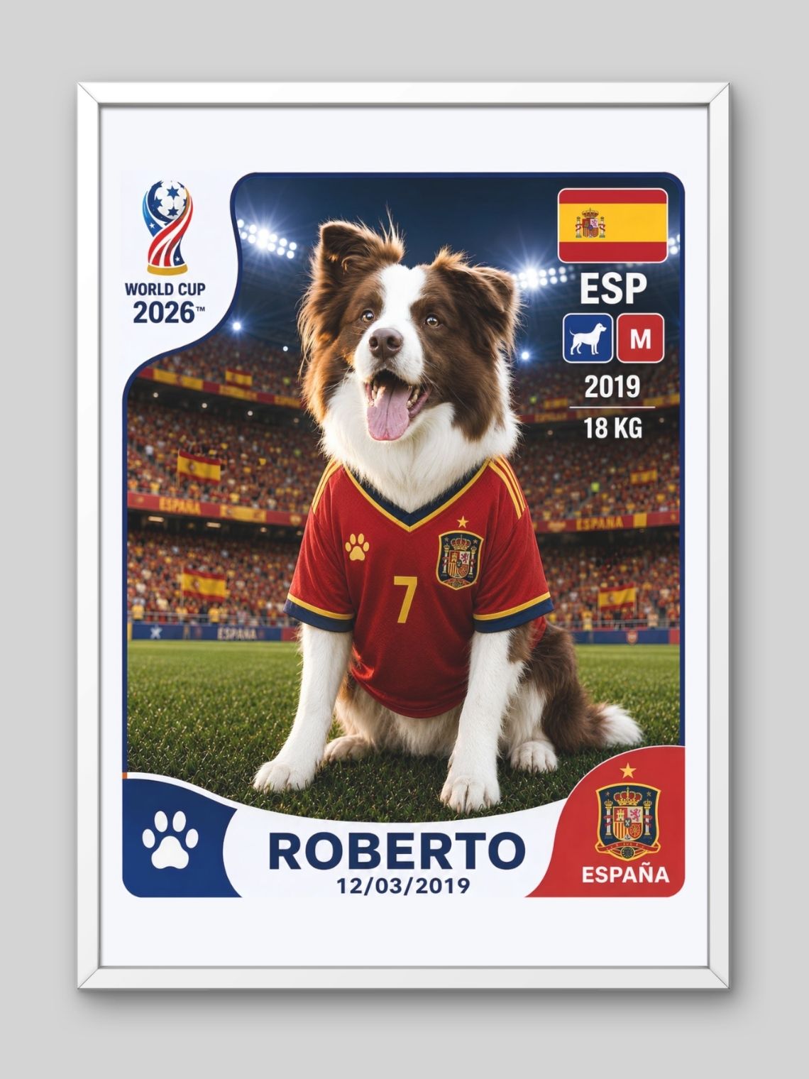 Cuadro Personalizado Lámina Mascota Mundialera 2026 10
