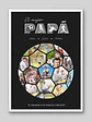 Cuadro Mosaico Personalizado Pelota de Fútbol para Papá - Miniatura 2