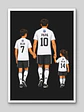 Cuadro Ilustración Personalizada Familia Futbolera  - Miniatura 2