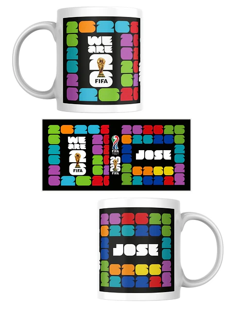 Tazón Mundialero Diseño Oficial 26- PERSONALIZALO CON TU NOMBRE
