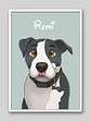 Cuadro Retrato Personalizado Mascotas Estilo Película Disney - Miniatura 6