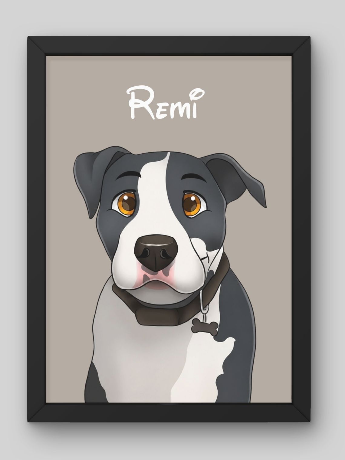 Cuadro Retrato Personalizado Mascotas Estilo Película Disney 7
