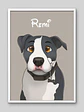 Cuadro Retrato Personalizado Mascotas Estilo Película Disney - Miniatura 8
