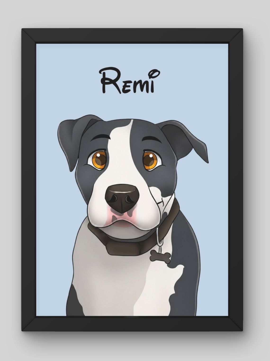 Cuadro Retrato Personalizado Mascotas Estilo Película Disney 9