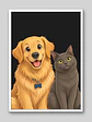 Cuadro Retrato Personalizado Mascotas Estilo Película Disney - Miniatura 12