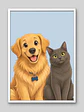 Cuadro Retrato Personalizado Mascotas Estilo Película Disney - Miniatura 18