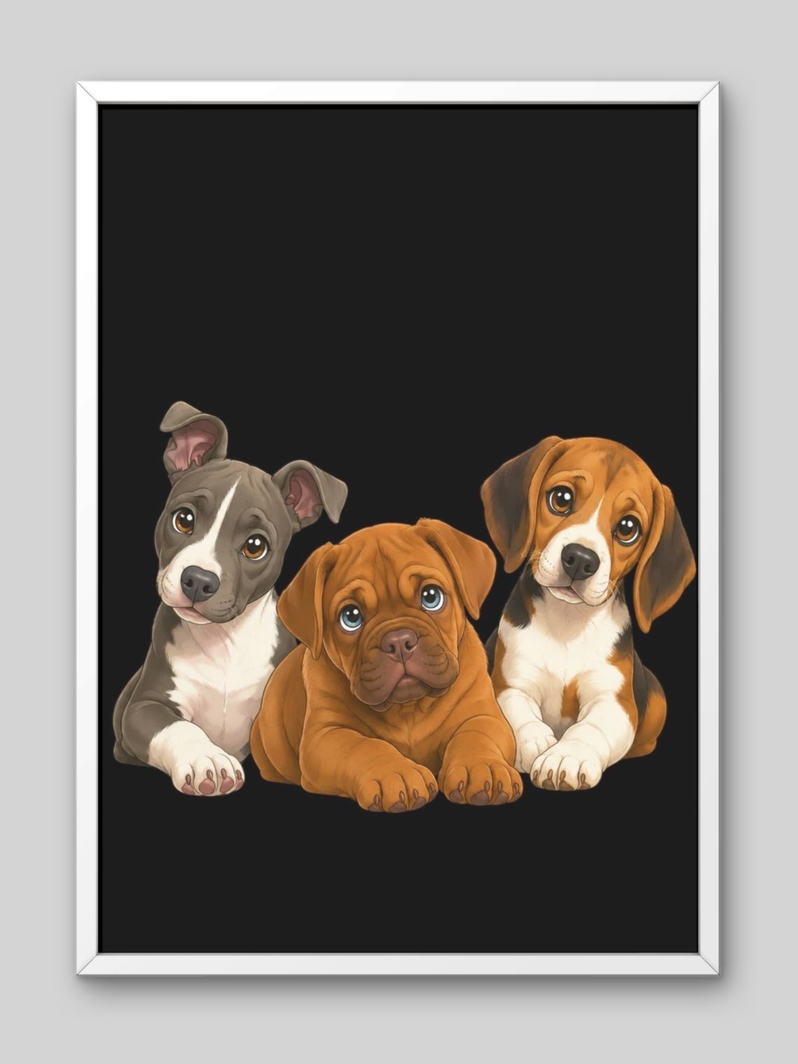 Cuadro Retrato Personalizado Mascotas Estilo Película Disney 20