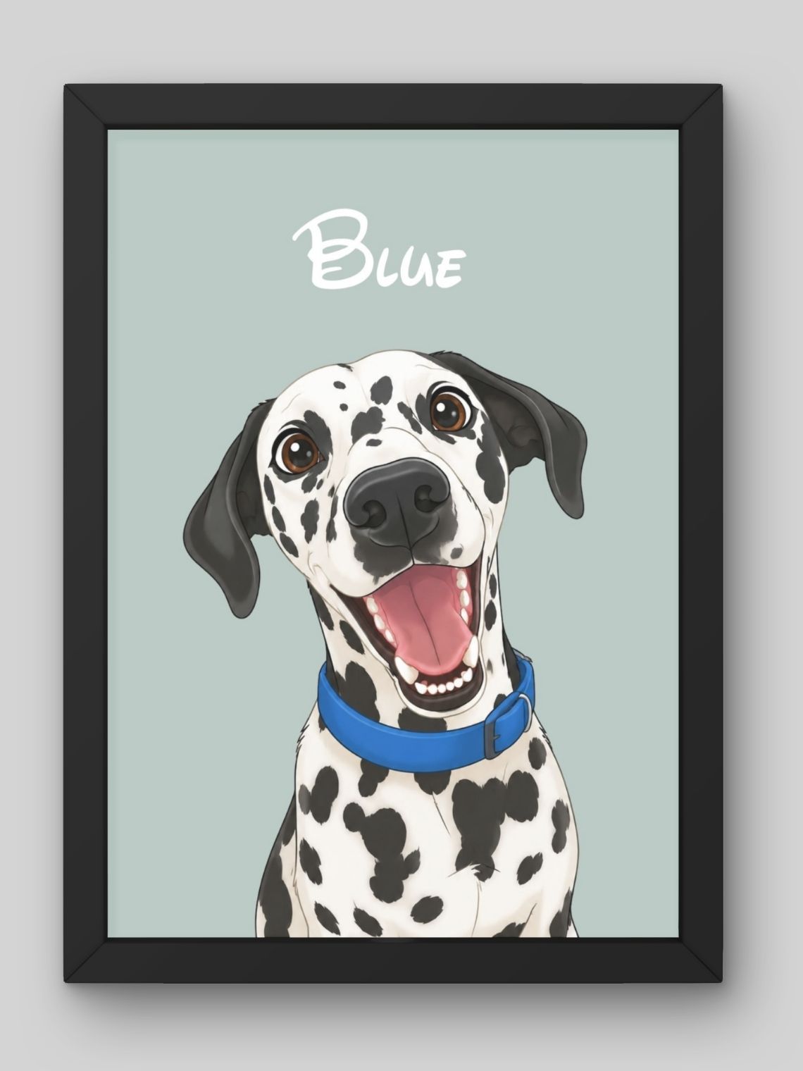 Cuadro Retrato Personalizado Mascotas Estilo Película Disney 3