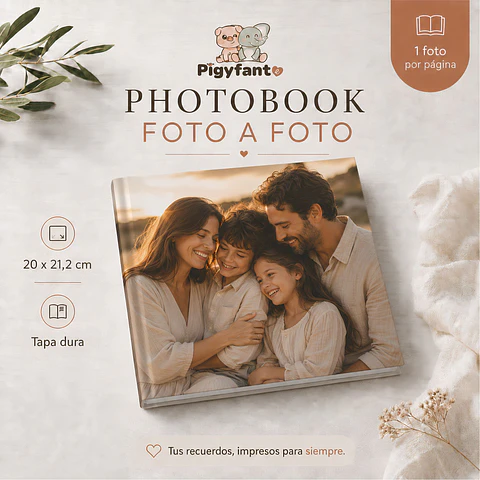 Photobook Foto a Foto — Álbum fotográfico tapa dura
