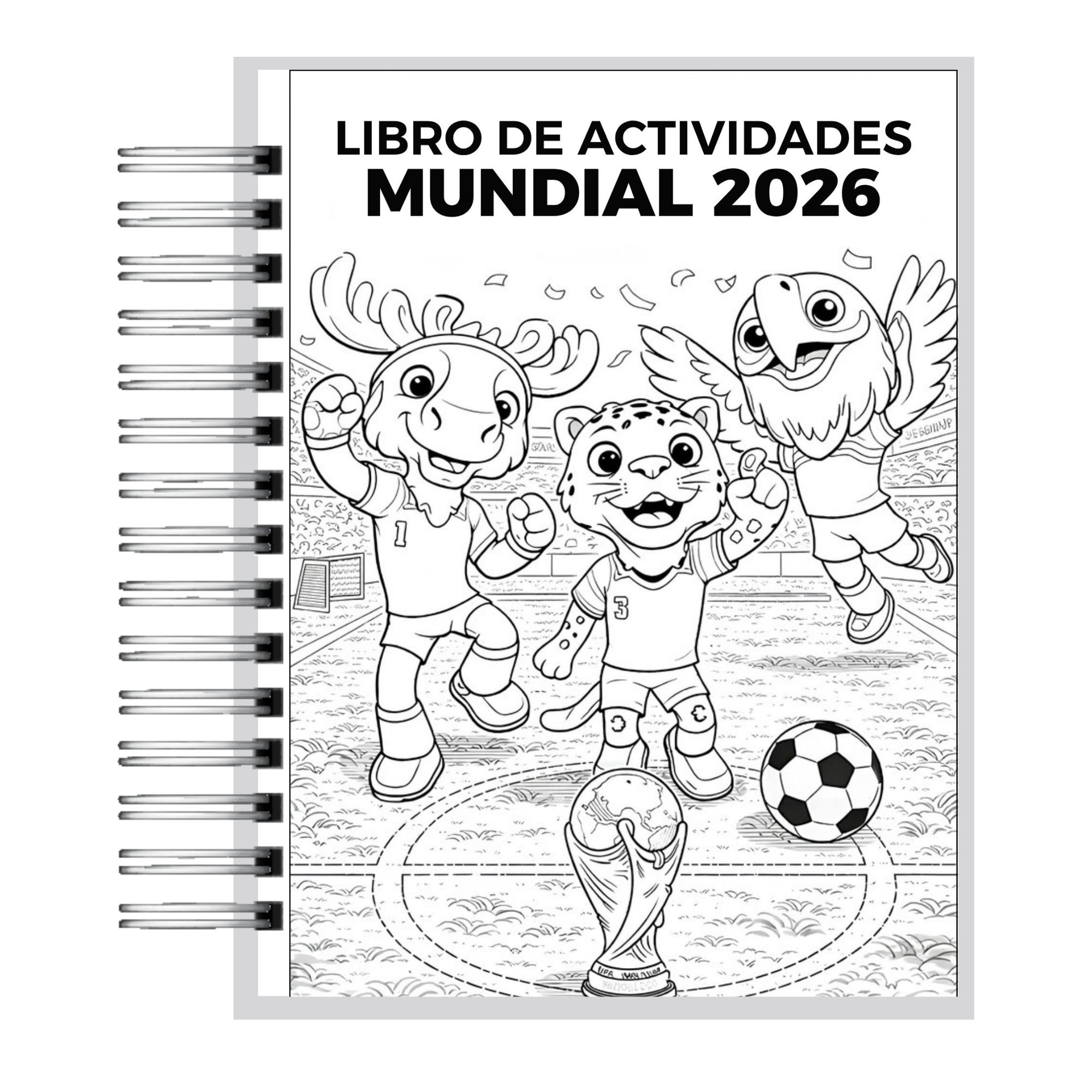 Libro de Actividades Mascotas Mundialistas 2026 2