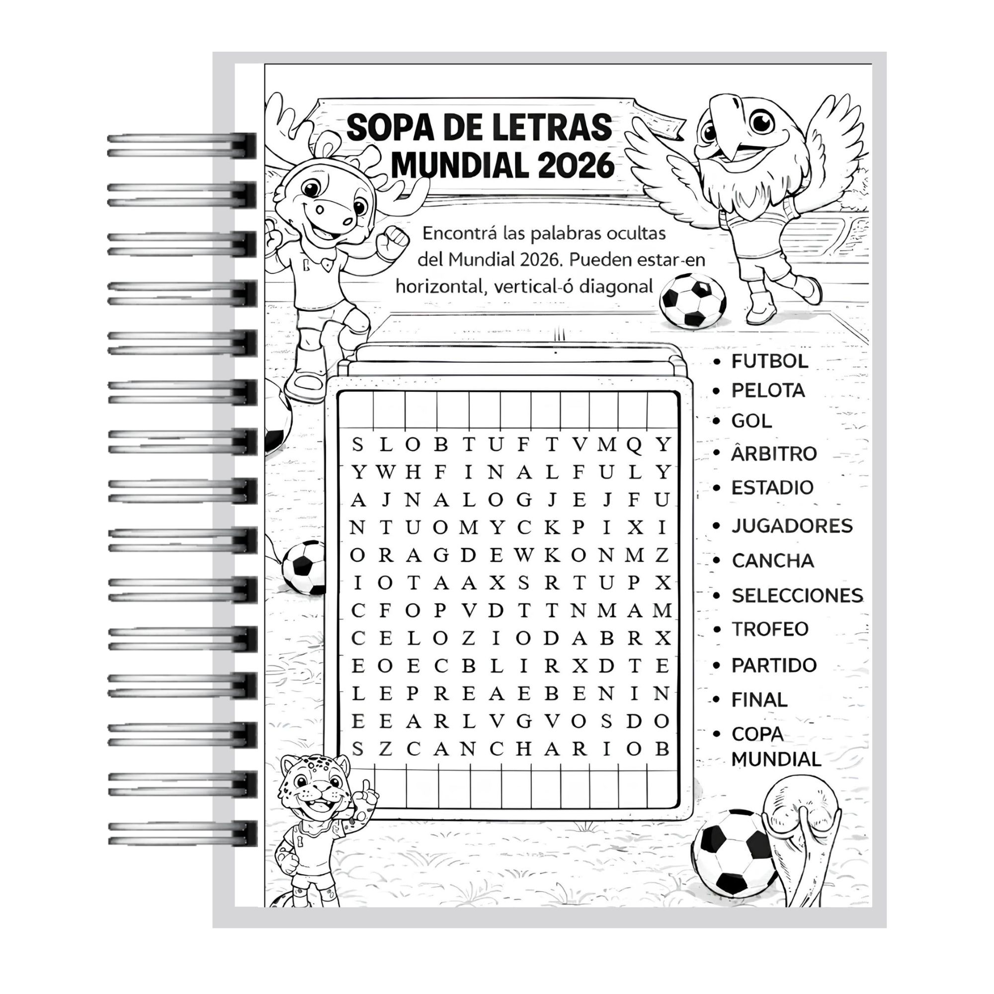 Libro de Actividades Mascotas Mundialistas 2026 5