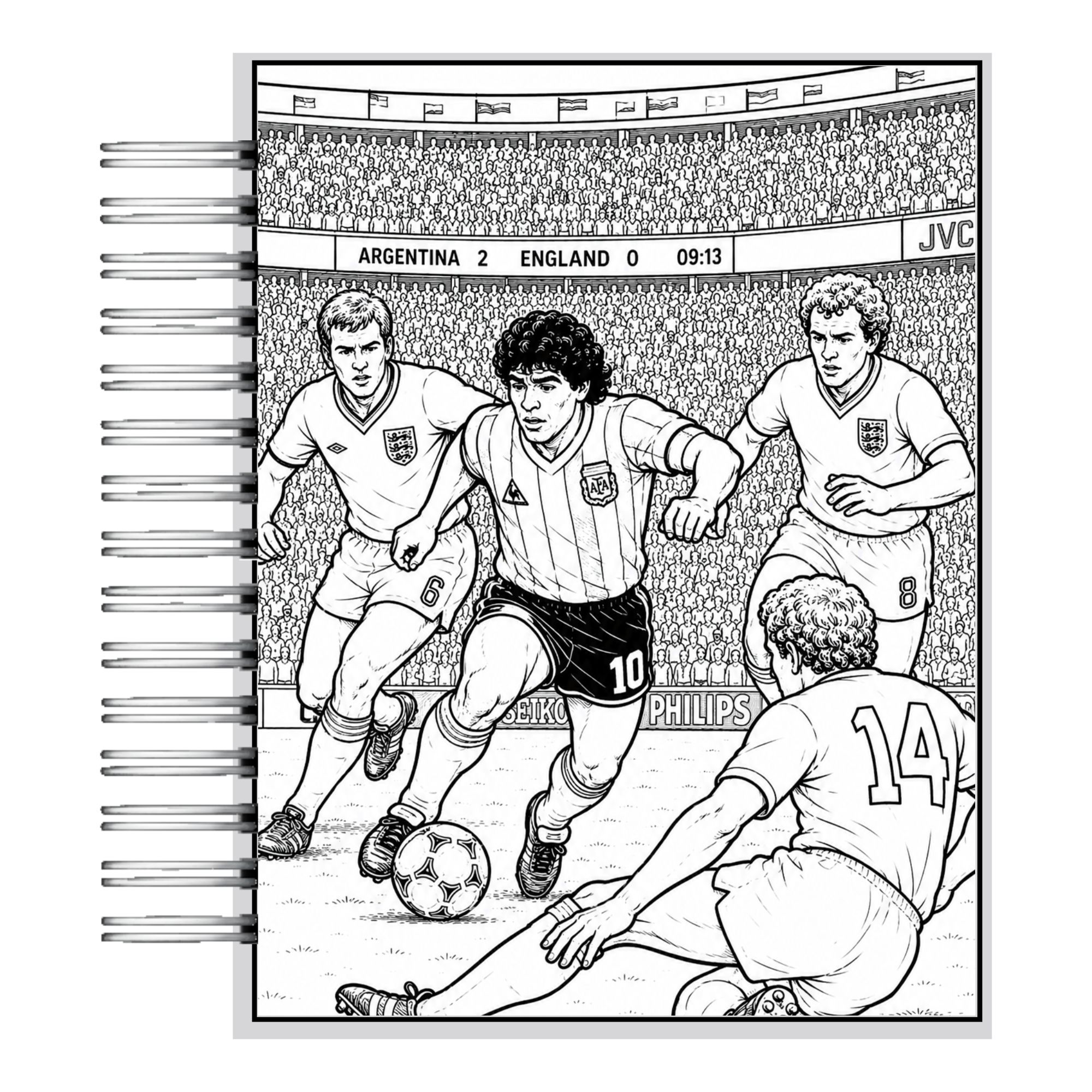 Libro para Colorear Superestrellas del Fútbol 3