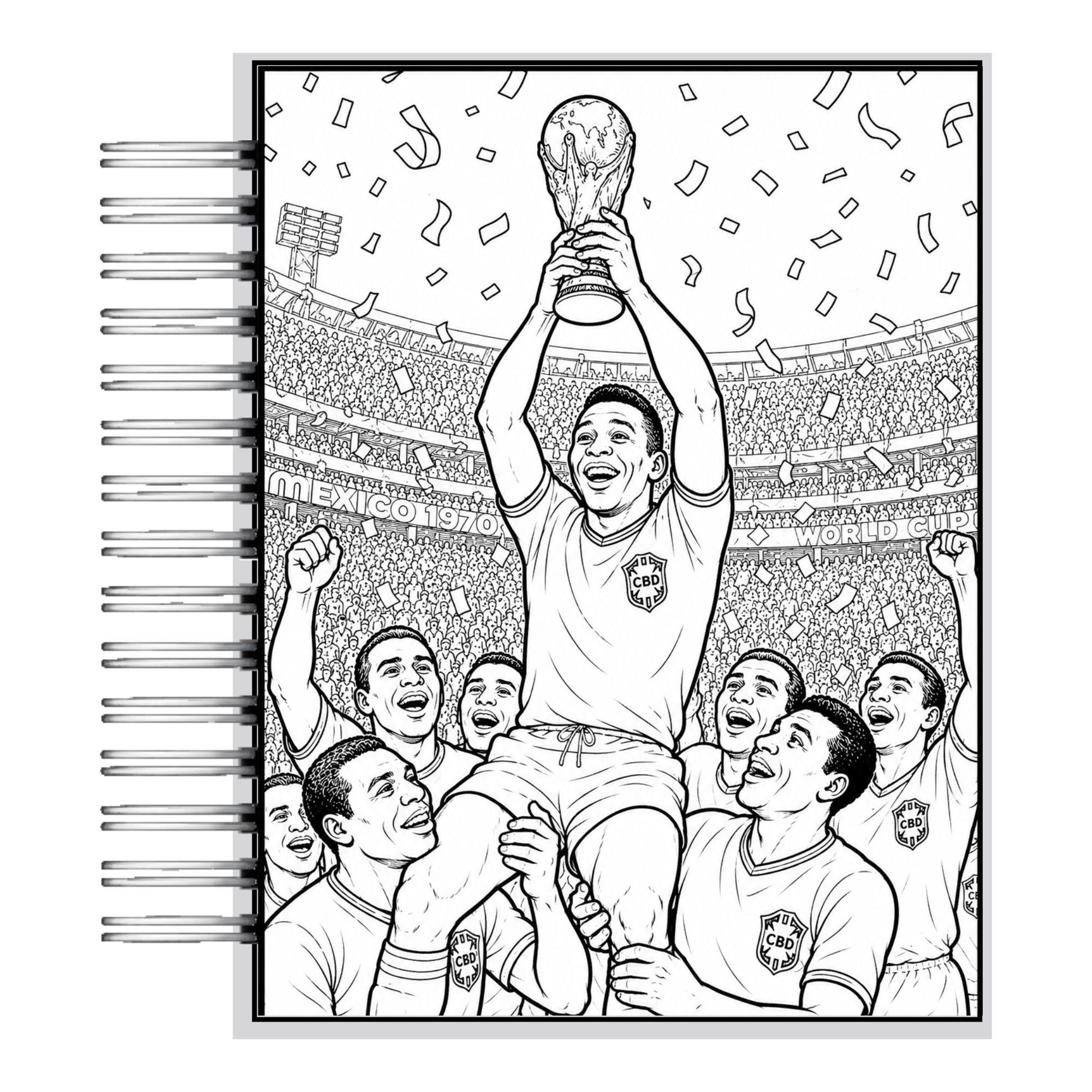 Libro para Colorear Superestrellas del Fútbol 4