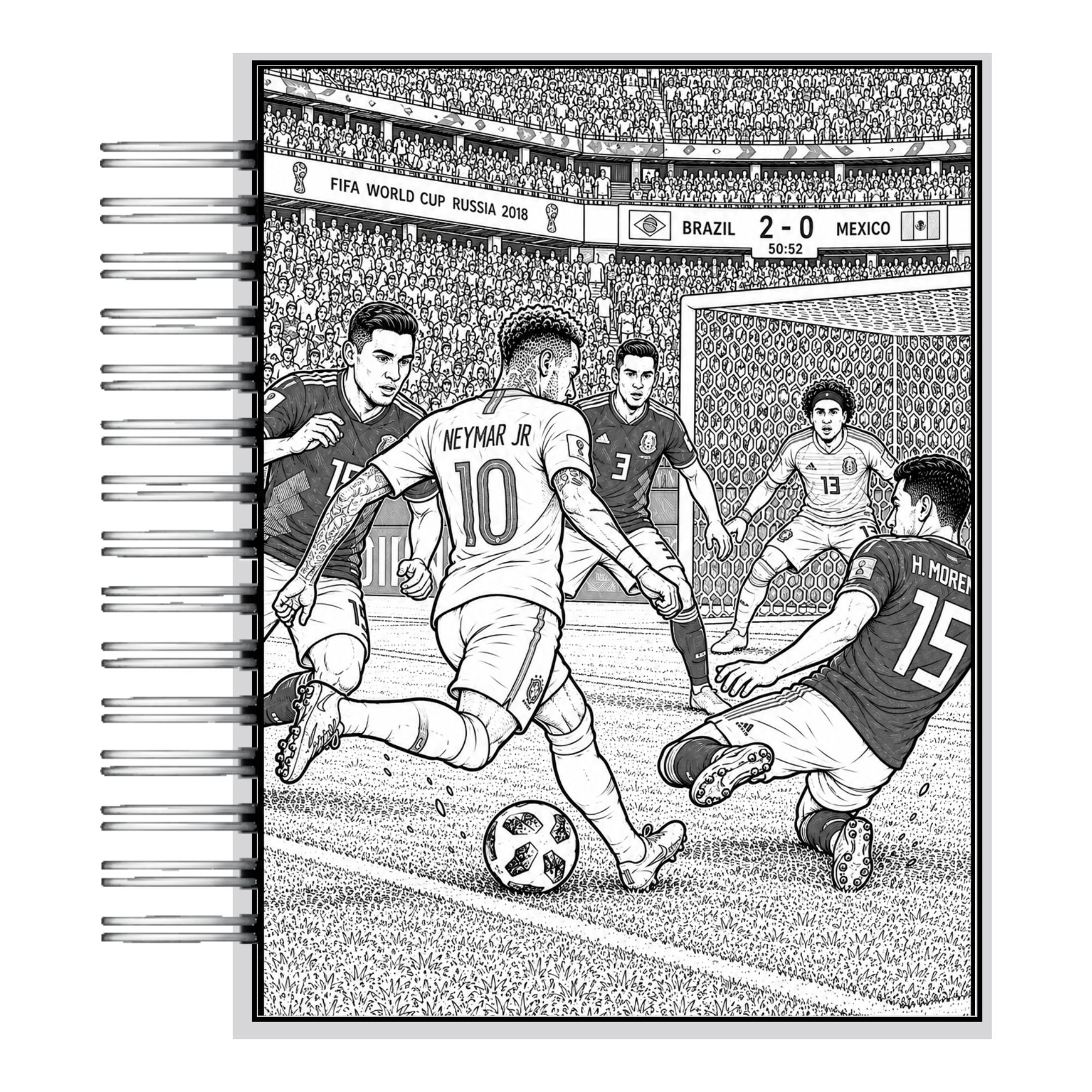 Libro para Colorear Superestrellas del Fútbol 6
