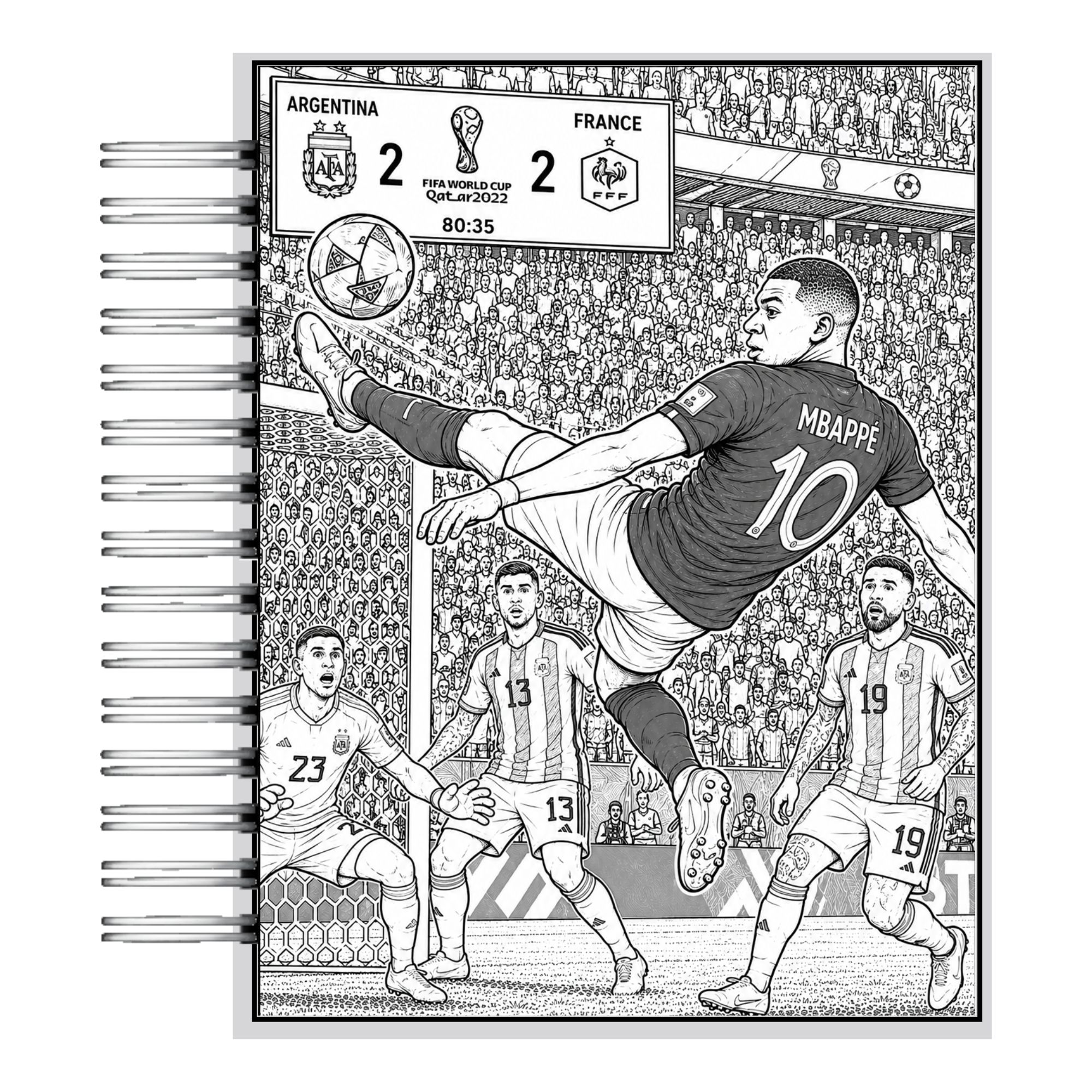 Libro para Colorear Superestrellas del Fútbol 7