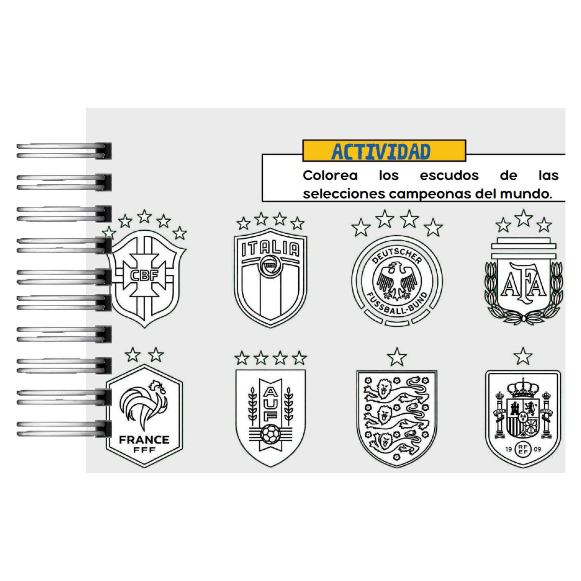 Libro para Colorear Historia de los Mundiales de Fútbol 5