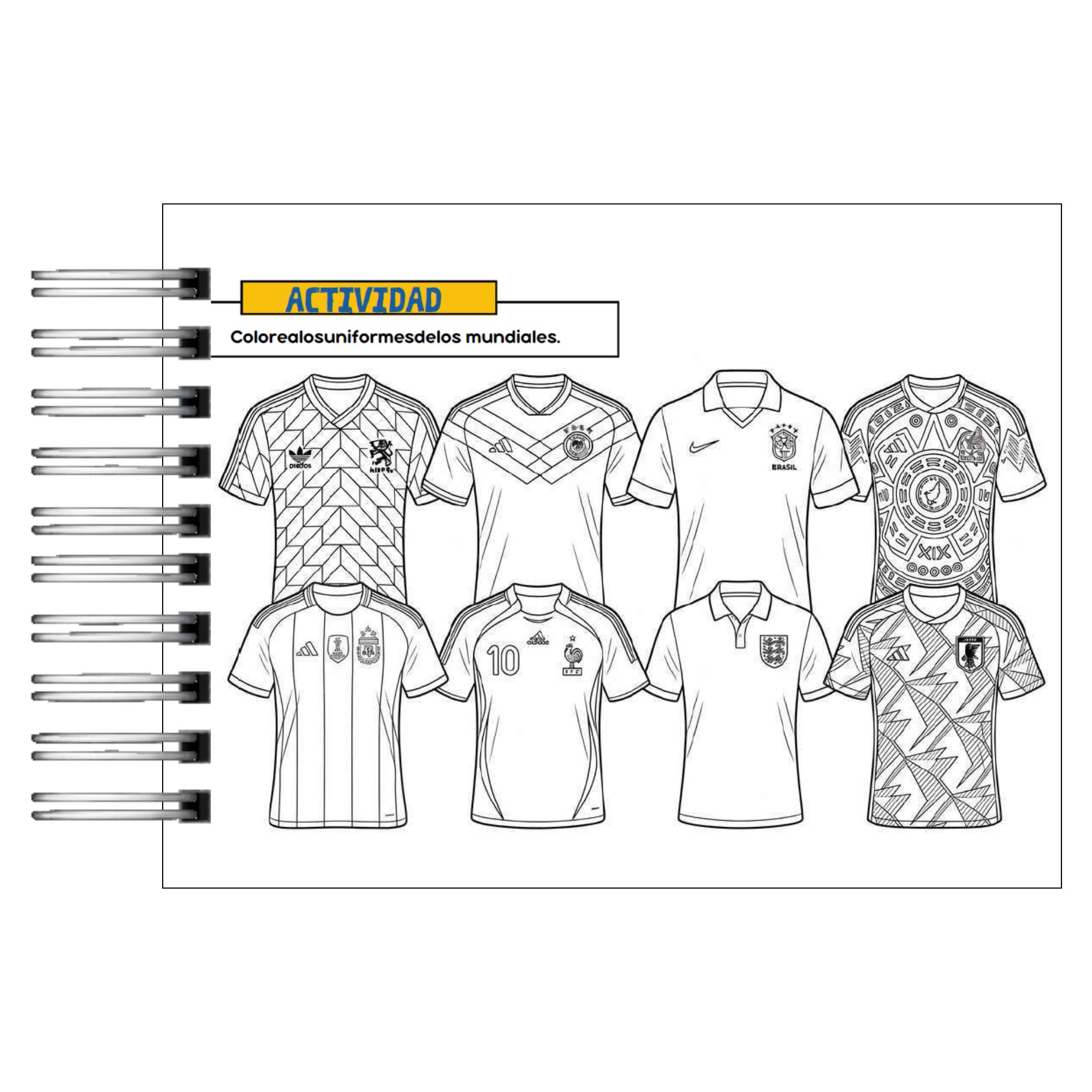 Libro para Colorear Historia de los Mundiales de Fútbol 6