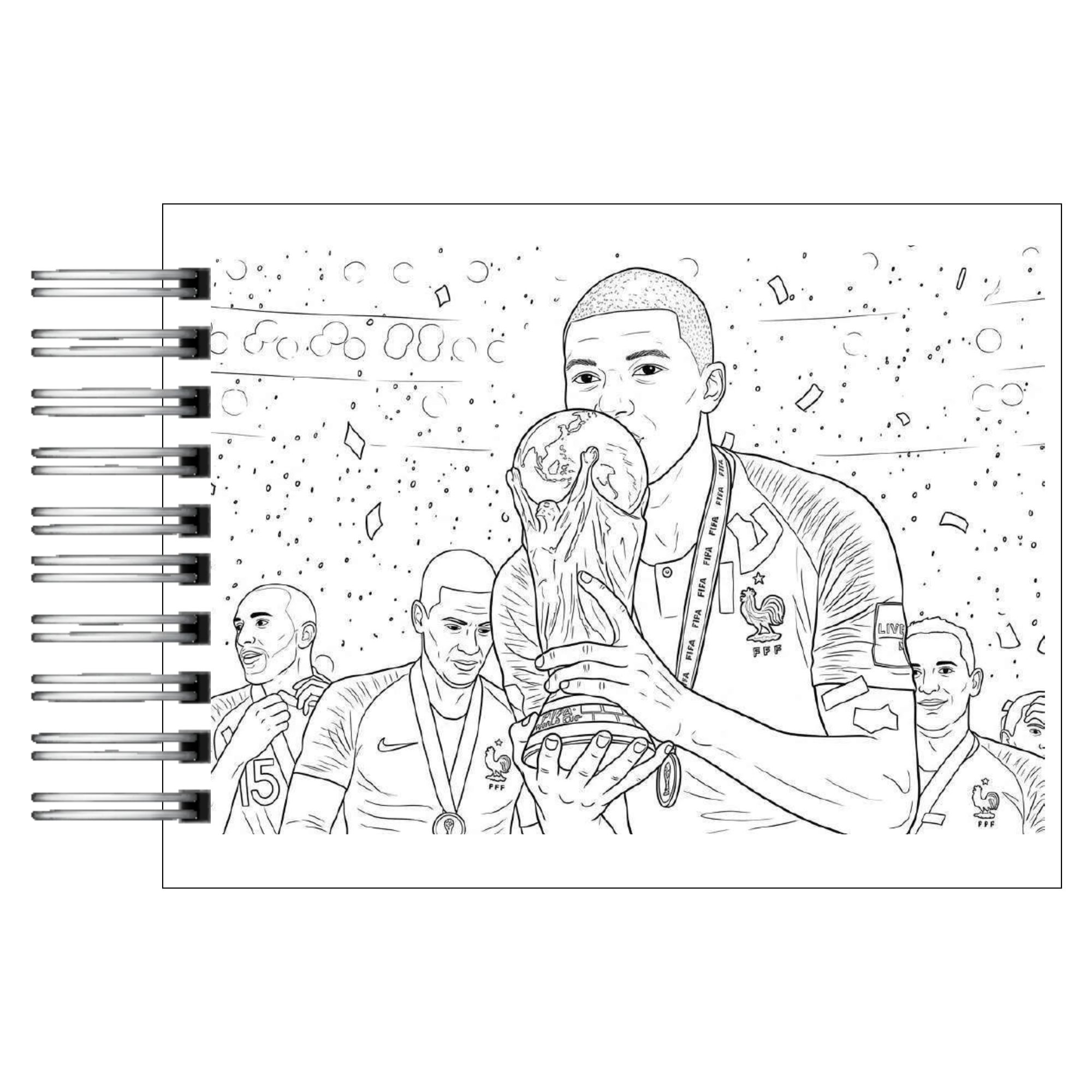 Libro para Colorear Historia de los Mundiales de Fútbol 8