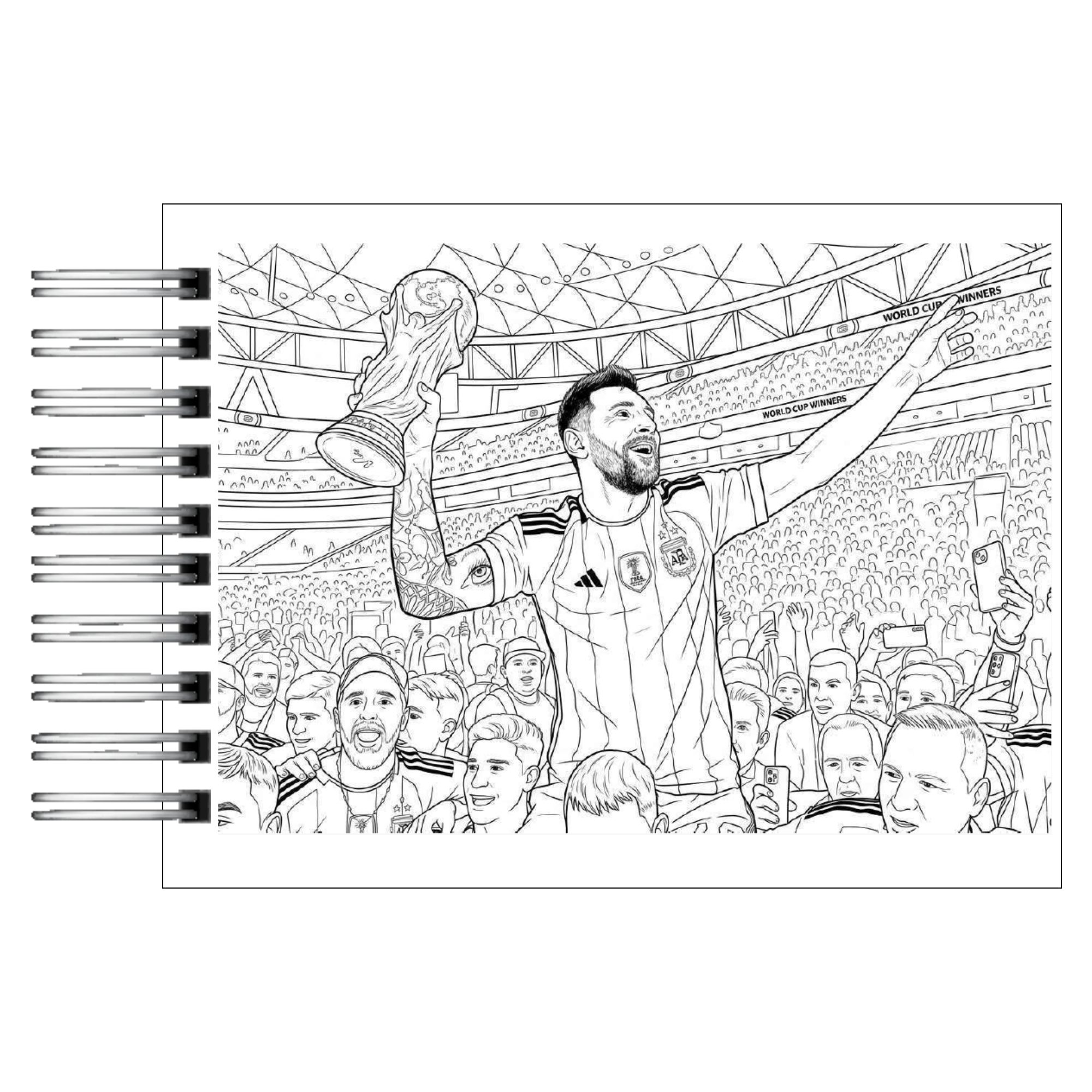 Libro para Colorear Historia de los Mundiales de Fútbol 9