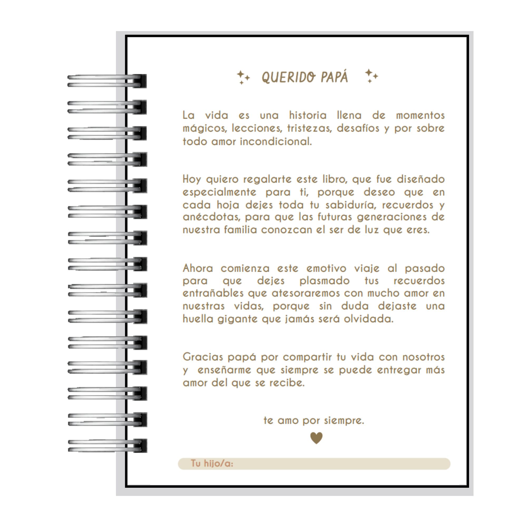 Libro de Memorias Papá, Cuéntame tu Historia 4