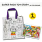 Super Pack Toy Story - Libro para Colorear + Bolsa para Pintar - Miniatura 2